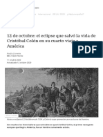 12 de Octubre - El Eclipse Que Salvó La Vida de Cristóbal Colón en Su Cuarto Viaje A América - BBC News Mundo