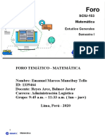 Foro Tematico Matematica