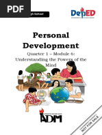 Personal Development: Quarter 1 - Module 6