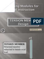 Structural tension member design and failure modes