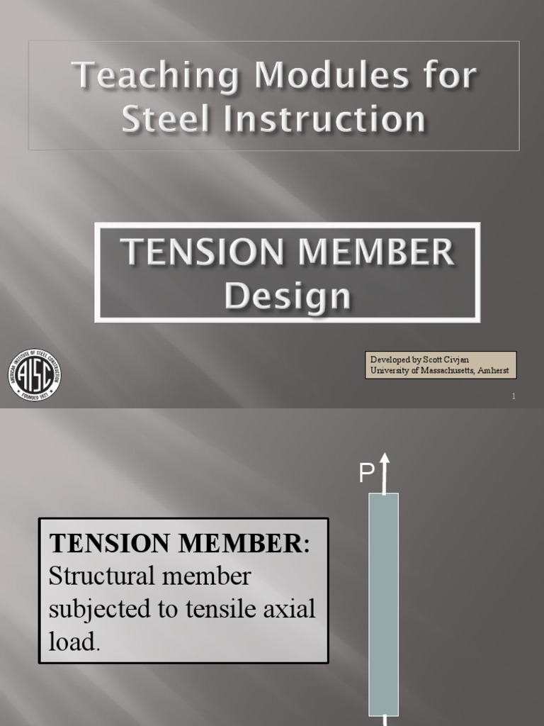Tension Member Design and Analysis | PDF | Fracture | Yield (Engineering)