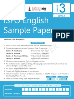 ISFO Sample Paper English 3