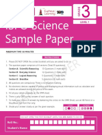 ISFO Sample Paper Science 3
