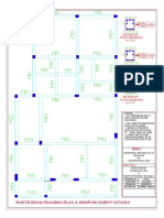 Plinth Beam Framimg Plan & Reinforcement Details: Section of