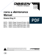 Parts & Maintenance Manual: Greens King VI