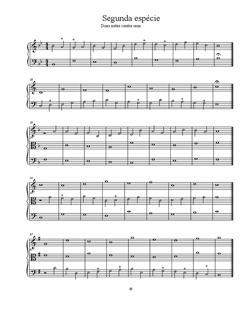 Contraponto Segunda Espécie | PDF