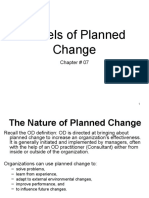 Models of Planned Change: Chapter # 07