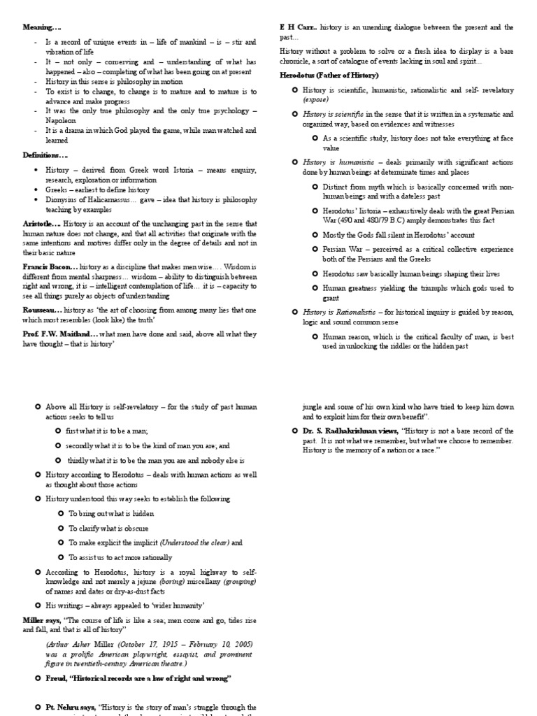 Understanding the Nature of History | PDF | Herodotus | Reason