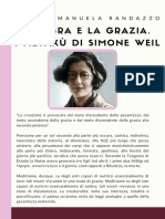 L'ombra e la grazia. I metaxù di Simone Weil. Di Maria Emanuela Randazzo