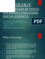 Sociology: Relationship Between Sociology and Other Social Sciences