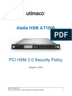 Atalla HSM AT1000: PCI HSM 3.0 Security Policy