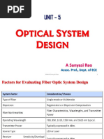 Optical System Design: Unit - 5