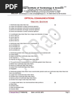 Optical Communications: Objective Questions