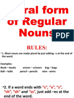 Plural Form of Regular Nouns