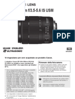 Manuale EF S 18-135  f 3,5-5,6  IS NANO USM