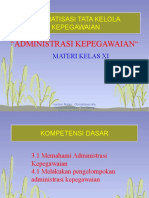 OTOMATISASI TATA KELOLA KEPEGAWAIAN - Administrasi Kepegawaian