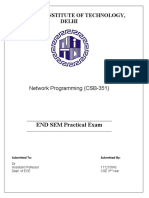 National Institute of Technology, Delhi: END SEM Practical Exam