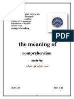 The Meaning Of: Comprehension