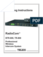 Radiocom BTR-800 - Manual PDF