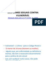 DOS CRIMES SEXUAIS CONTRA VULNERÁVEL