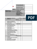 Formato Verificación de Cumplimiento de Requisitos Legales