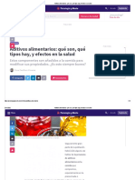 Aditivos Alimentarios - Qué Son, Qué Tipos Hay, y Efectos en La Salud