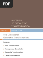 Materi 03. 2D Geometric Transformation: Komputer Grafik