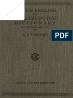 Dutch-English and English-Dutch Dictionary For South Africa & Europe (1908), by C.J. Van Rijn PDF