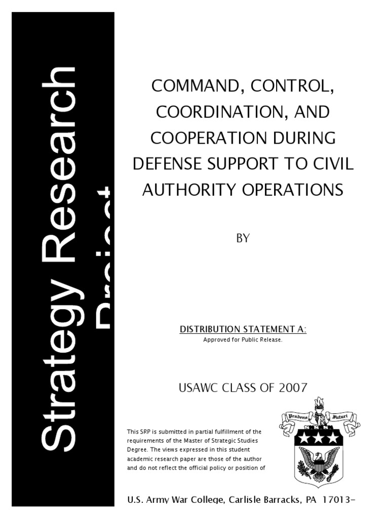 Defense Support Coordination Guide | PDF | Federal Government Of The ...