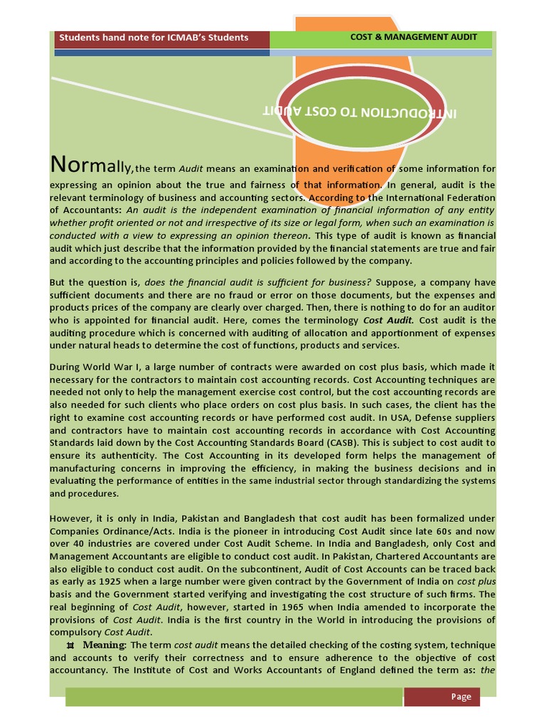 My Hand Note | PDF | Financial Audit | Audit