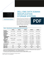 Dell Emc Data Domain Deduplication Storage Systems: Specifications
