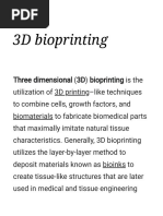 3D Bioprinting