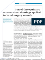 A Comparison of Three Primary Non-Adherent Dressings Applied To Hand Surgery Wounds