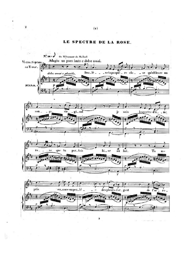 'Le Spectre de La Rose PDF | PDF