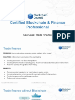 Certified Blockchain & Finance Professional: Use Case: Trade Finance