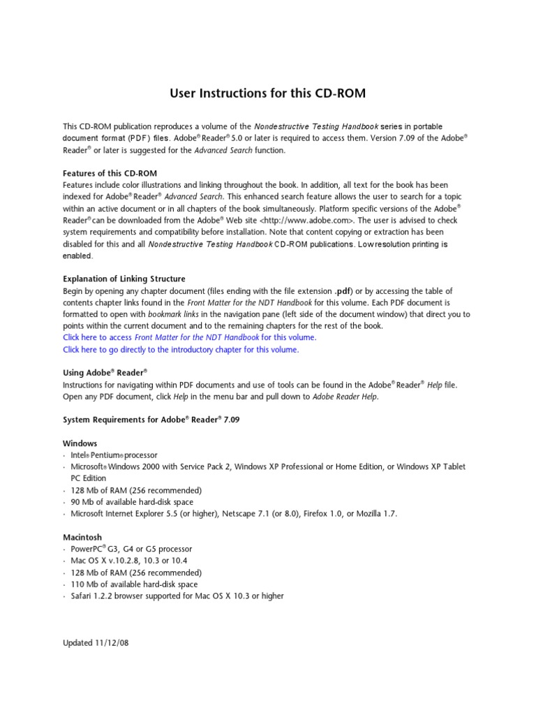 User Instructions For This CD-ROM | PDF | Art