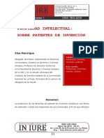 Ensayo de Patente de Invención en La República Argentina PDF