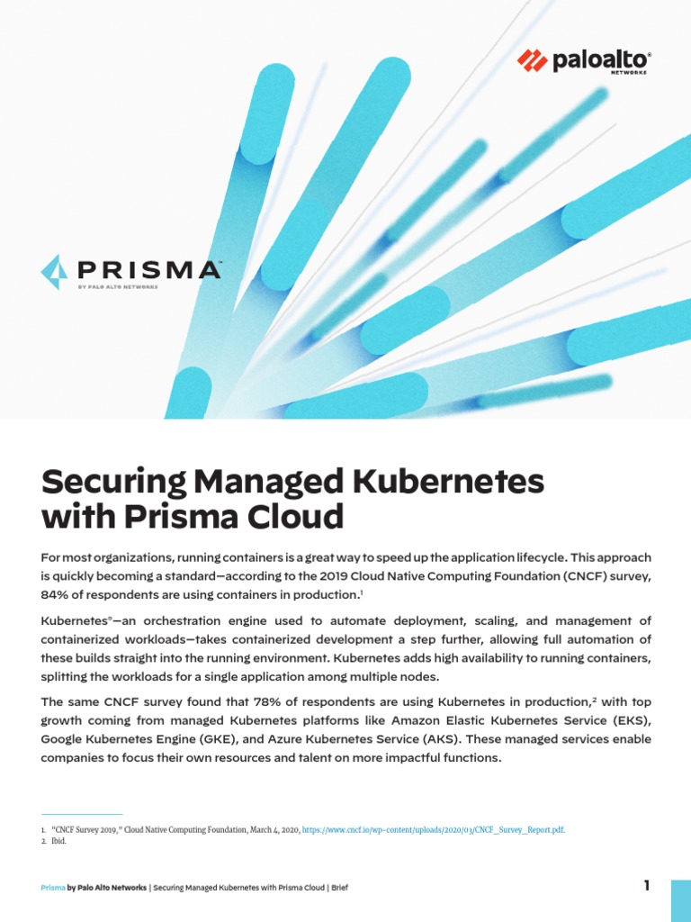 Securing Managed Kubernetes With Prisma Cloud | PDF | Cloud Computing ...