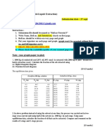 Submission Email:: CL 301 Tutorial 5 (Solid-Liquid Extraction) Submission Date: 27 Sept