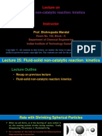 Fluid-Solid Non-Catalytic Reaction: Kinetics: Lecture On