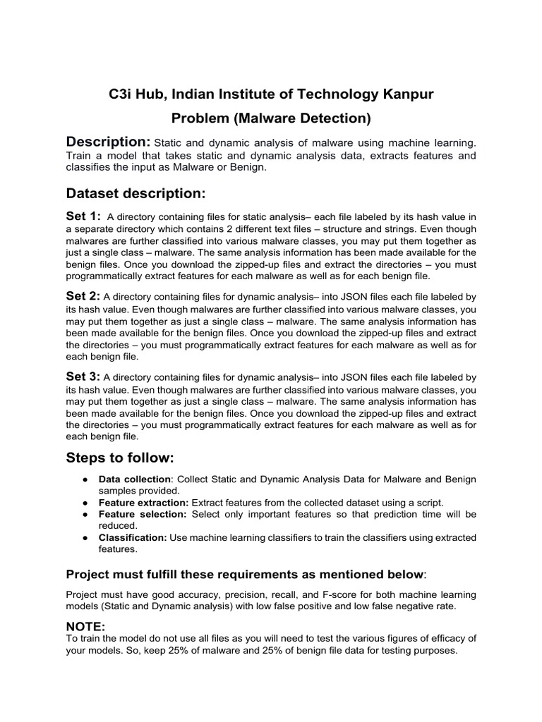 Malware Detection with ML Analysis | PDF | Machine Learning ...