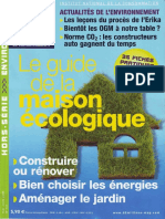 60 Millions Hors Serie Maison Ecologique PDF