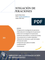 Investigación de Operaciones