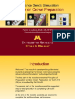 Module On Crown Preparation: Advance Dental Simulation