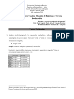 Pautas de Autocorrección. Práctica #4 Tercera Declinación