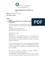 ACTA DE REUNIÓN REPRESENTANTES DE PADRES Informe Final