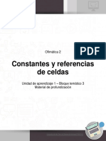 Constantes y Referencias de Celdas PDF