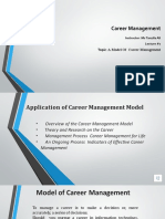 Topic:A Model of Career Management