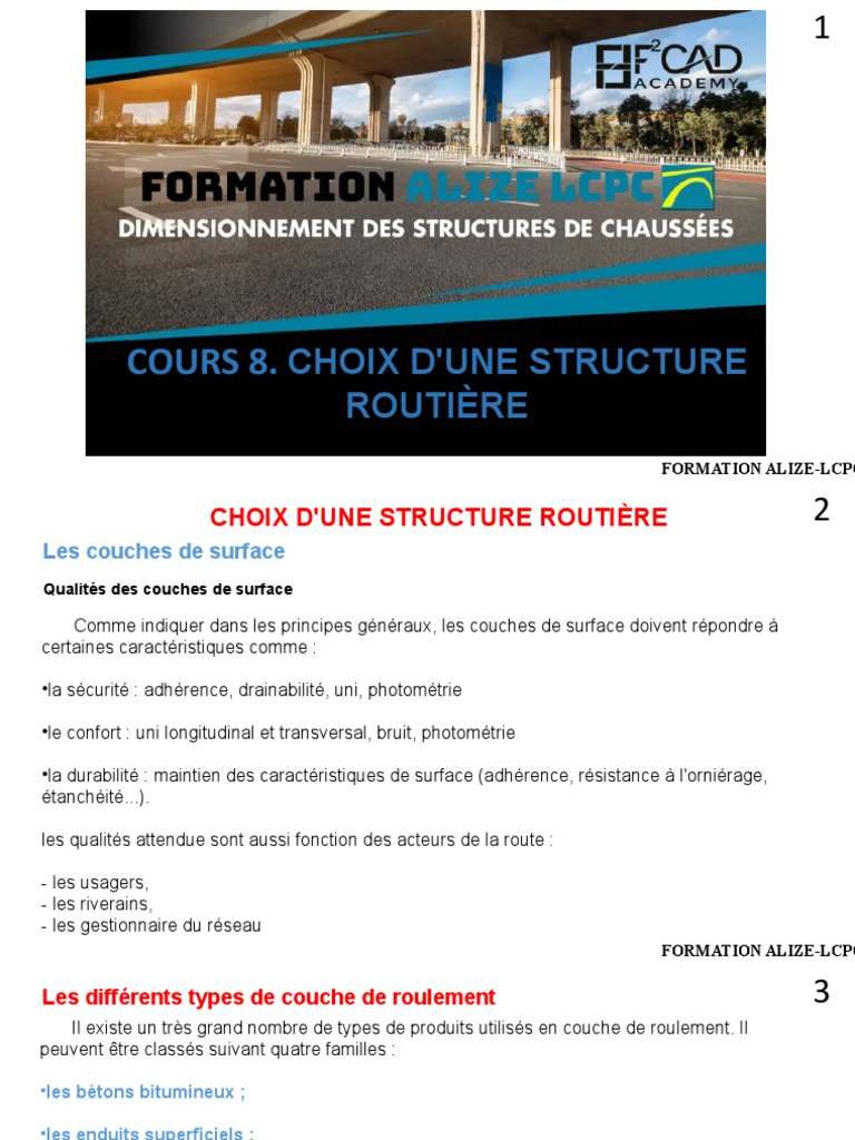 Choix et Qualités des Couches Routières | PDF | Asphalte | Béton