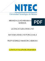 Contestación de demanda por daños y perjuicios